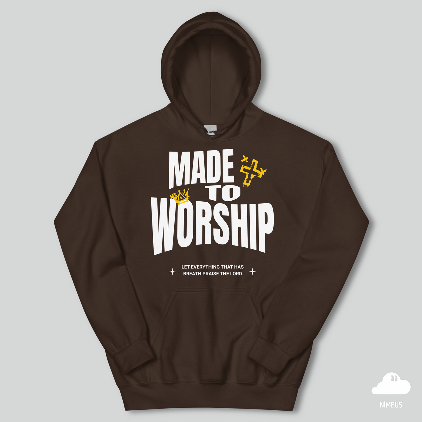 Made to Worship (White Lettering) Unisex Christian Hoodie | Streetwear Gospel Merch