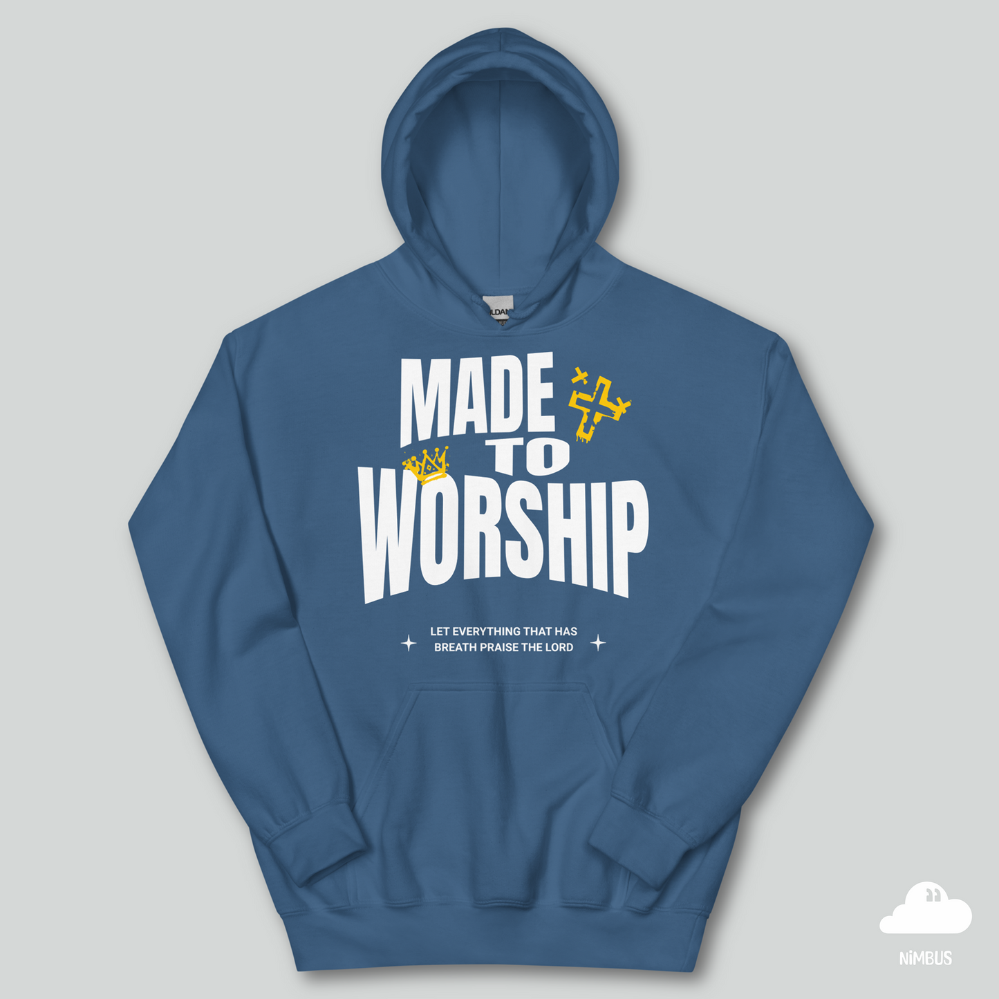 Made to Worship (White Lettering) Unisex Christian Hoodie | Streetwear Gospel Merch