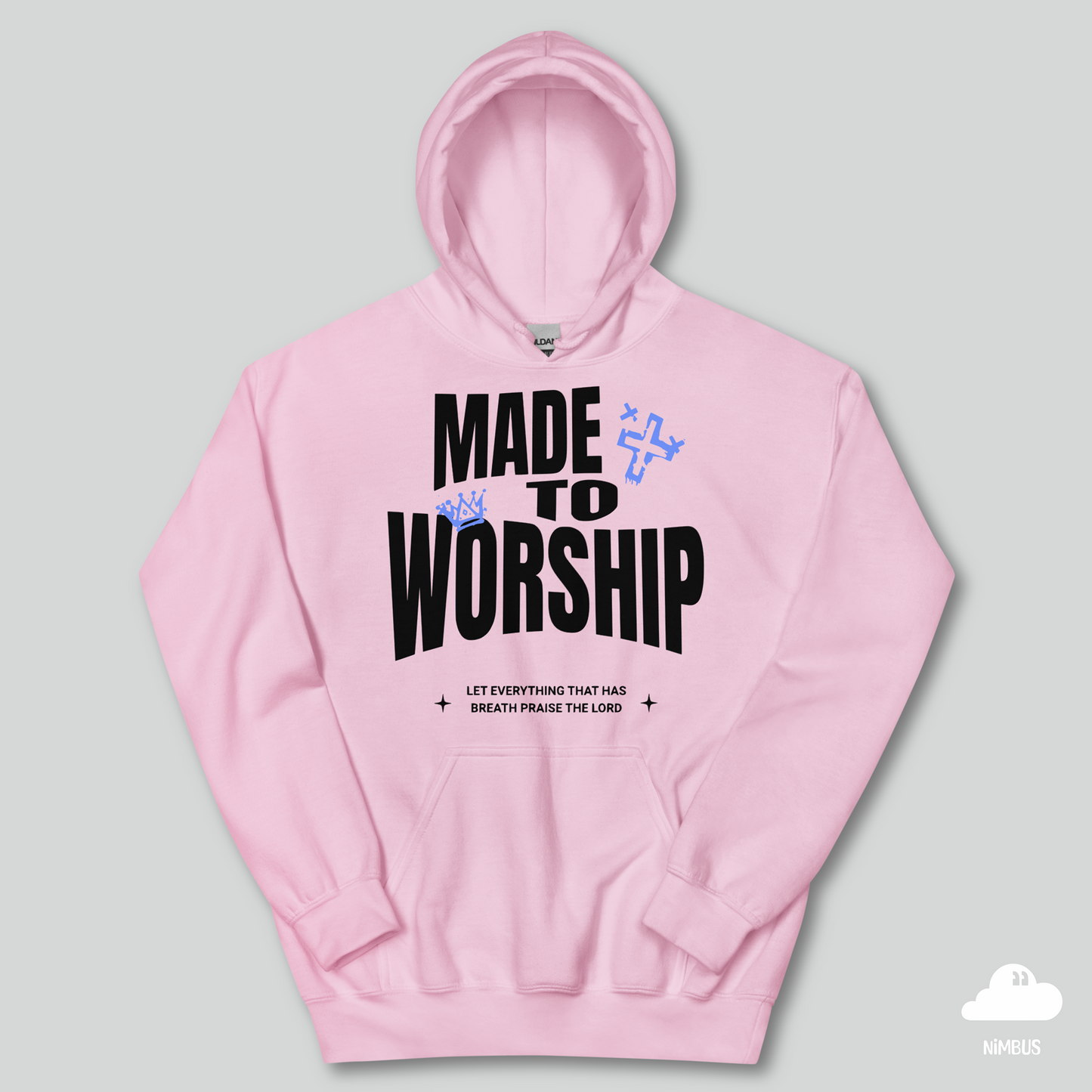 Made to Worship Unisex Hoodie (Black Lettering) | Streetwear Gospel Merch