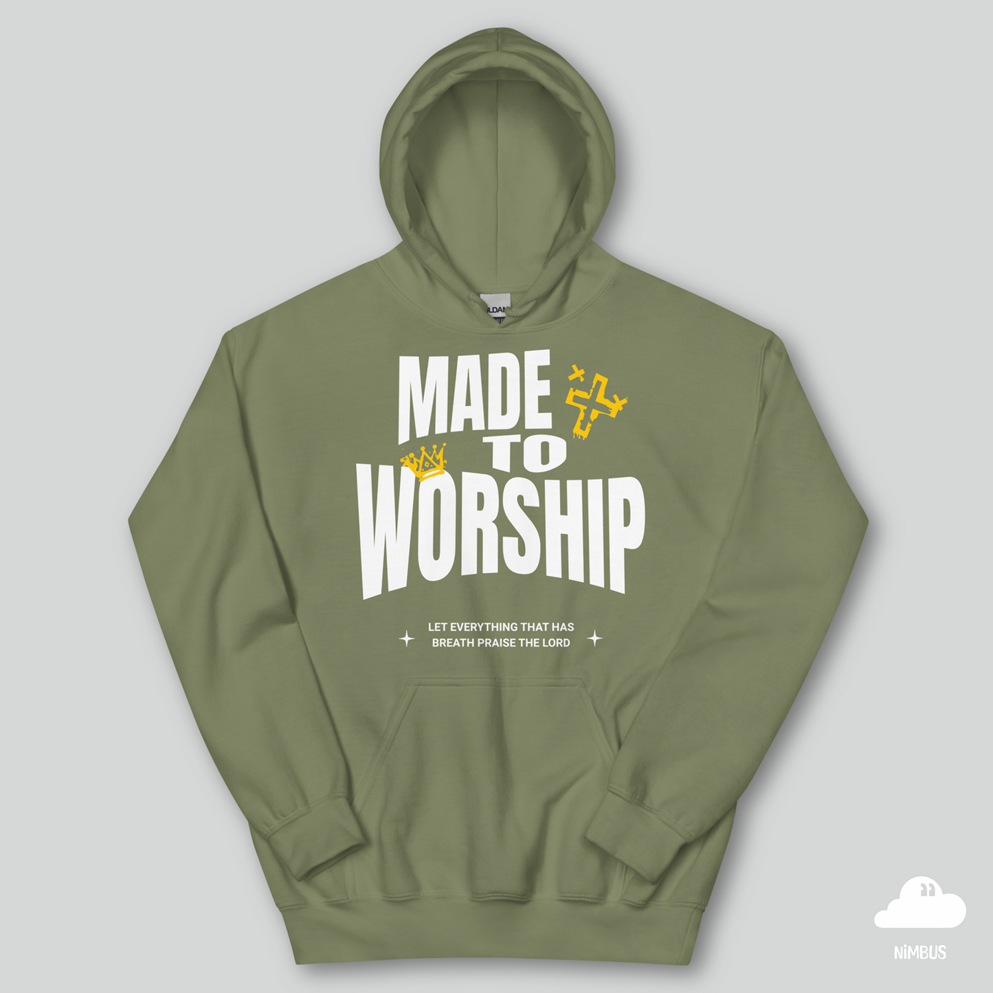 Made to Worship (White Lettering) Unisex Christian Hoodie | Streetwear Gospel Merch