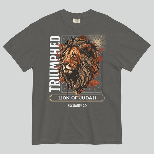 Lion of Judah Unisex Christian T-Shirt | Revelation 5:5 | Streetwear Gospel Merch