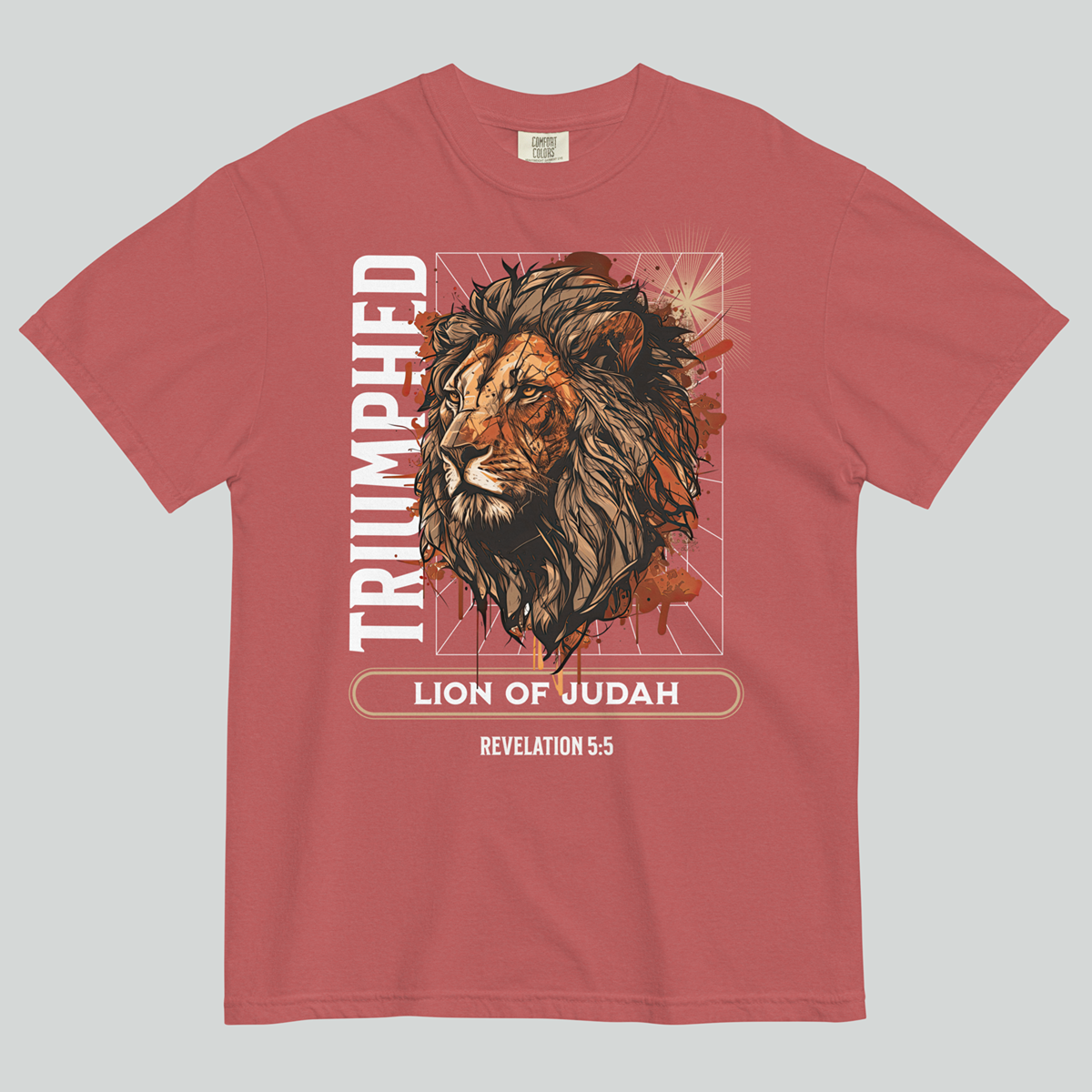 Lion of Judah Unisex Christian T-Shirt | Revelation 5:5 | Streetwear Gospel Merch