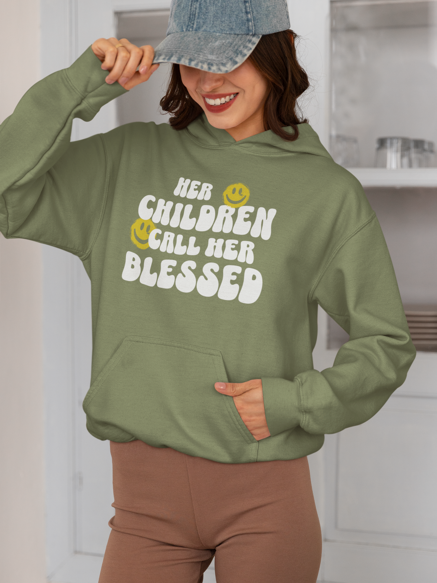 Blessed Mother Hoodie| Proverbs 31:25, Mother's Day Collection | Streetwear Gospel Merch