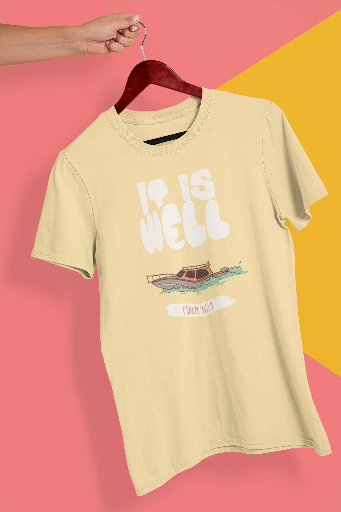 It Is Well Unisex Christian T-shirt | Psalm 46:1 | Streetwear Gospel Merch