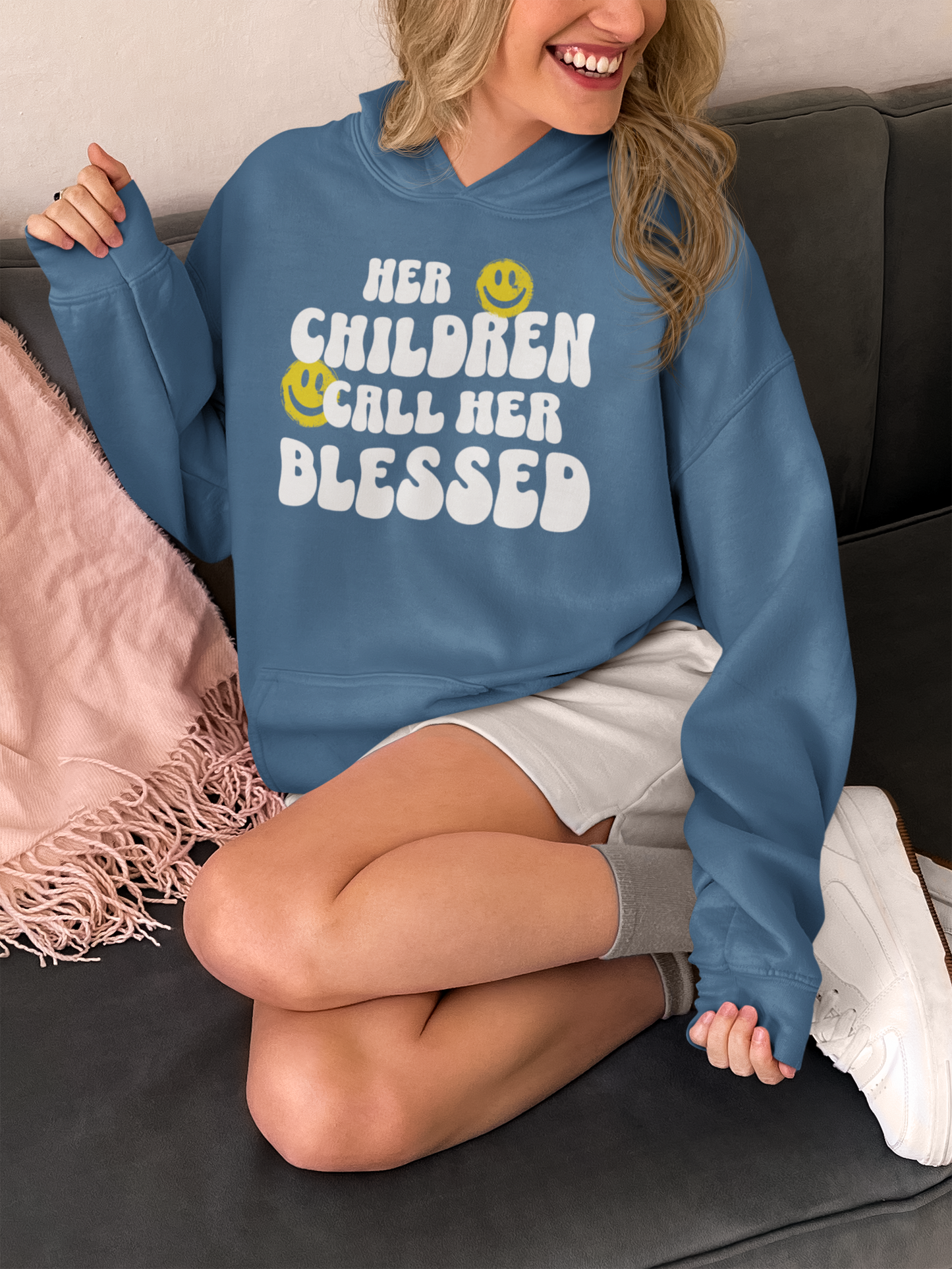 Blessed Mother Hoodie| Proverbs 31:25, Mother's Day Collection | Streetwear Gospel Merch